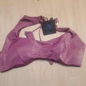 Honey Birdette Bora Purple and Gold Bikini with Shimmer Finish